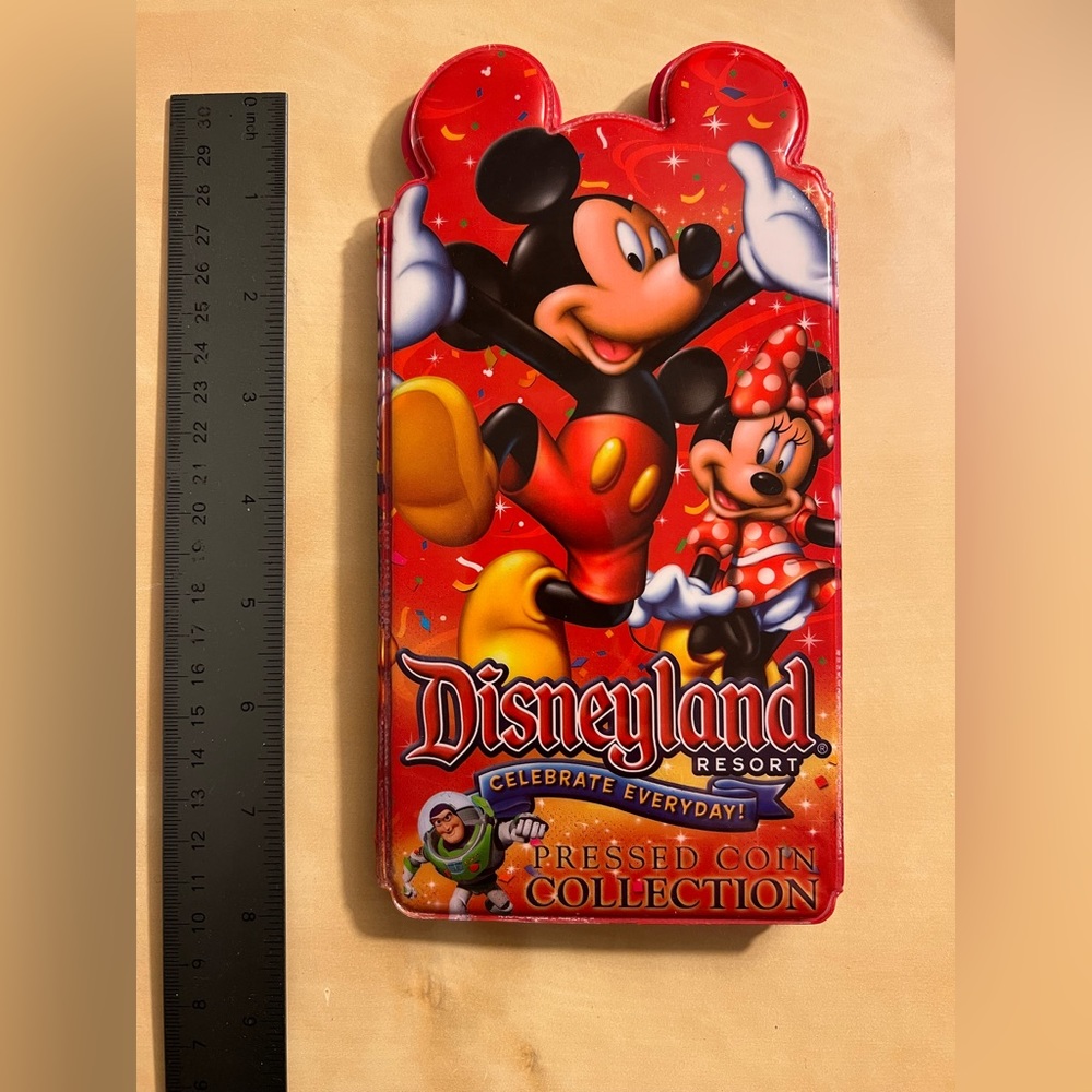 Disneyland Resort Red Pressed Coin Collection Album